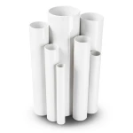 مواسير UPVC مقاس 6 إنش سمك 5.18 مم ضغط 8.6 بار لون أبيض