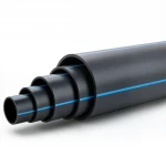 مواسير بلاستيك HDPE ضغط  6 بار [PE 100] قطر خارجي 315 مم  SDR 26  لون اسود مع خط ازرق | مصنع المنى