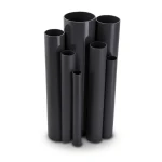 مواسير UPVC مقاس 6 إنش سمك 5.18 مم ضغط 8.6 بار لون اسود
