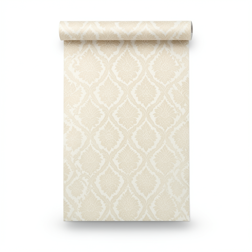 Patterned Wallpaper Creamy Color 10m x 0.53m, Model 10351-02