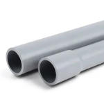 أنابيب UPVC جدول 40 مقاس 1/2 1 إنش سمك 3.68 مم لون رمادي