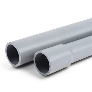 أنابيب UPVC جدول 40 مقاس 1/2 1 إنش سمك 3.68 مم لون رمادي