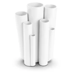 مواسير UPVC مقاس 6 إنش سمك 6.48 مم ضغط 11 بار لون أبيض