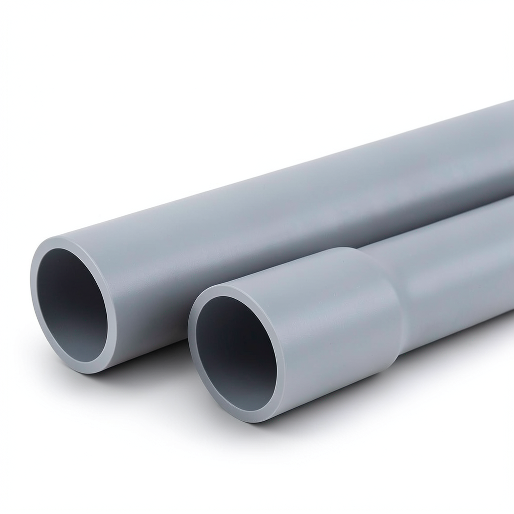 UPVC Pipes Nominal Pressure 6 Bar Outer Diameter 250 mm Thickness 7.30 mm Gray