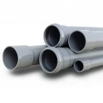UPVC Pipes Plasco Nominal Pressure 6 Bar Outside Diameter 200 mm Thickness 5.9 mm Gray Colour