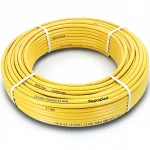 أنابيب HDPE نيبروبلاست PE 100 ضغط 12.5 بار قطر خارجي 63 مم سمك 4.7 مم لون أصفر 