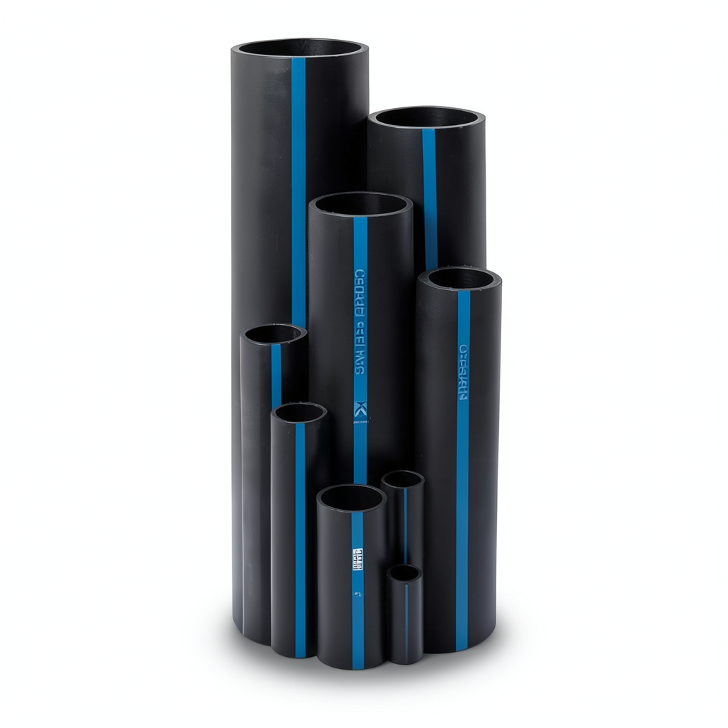 Sappco HDPE Pipe PE 100 Size OD 250 mm Thickness 11.9 mm Black | SAPPCO