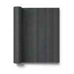 Italian Wallpaper Dark Gray Color Striped Design, Size 10mx0.70m, Model RC18099