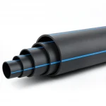 مواسير HDPE ضغط  4 بار [PE 80] قطر خارجي 315 مم  SDR 41  لون اسود مع خط ازرق | مصنع المنى