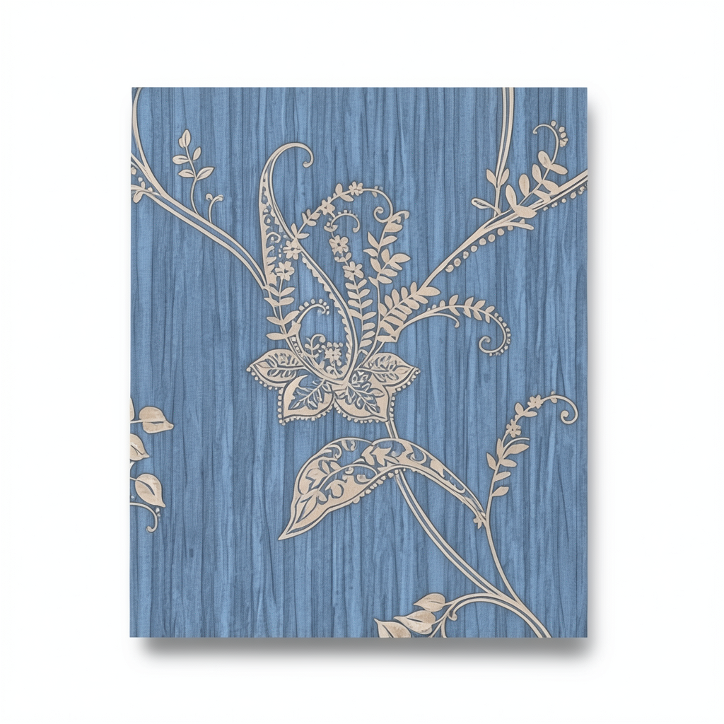 Italian Wallpaper 10m x 1.06m Blue, Model 4772