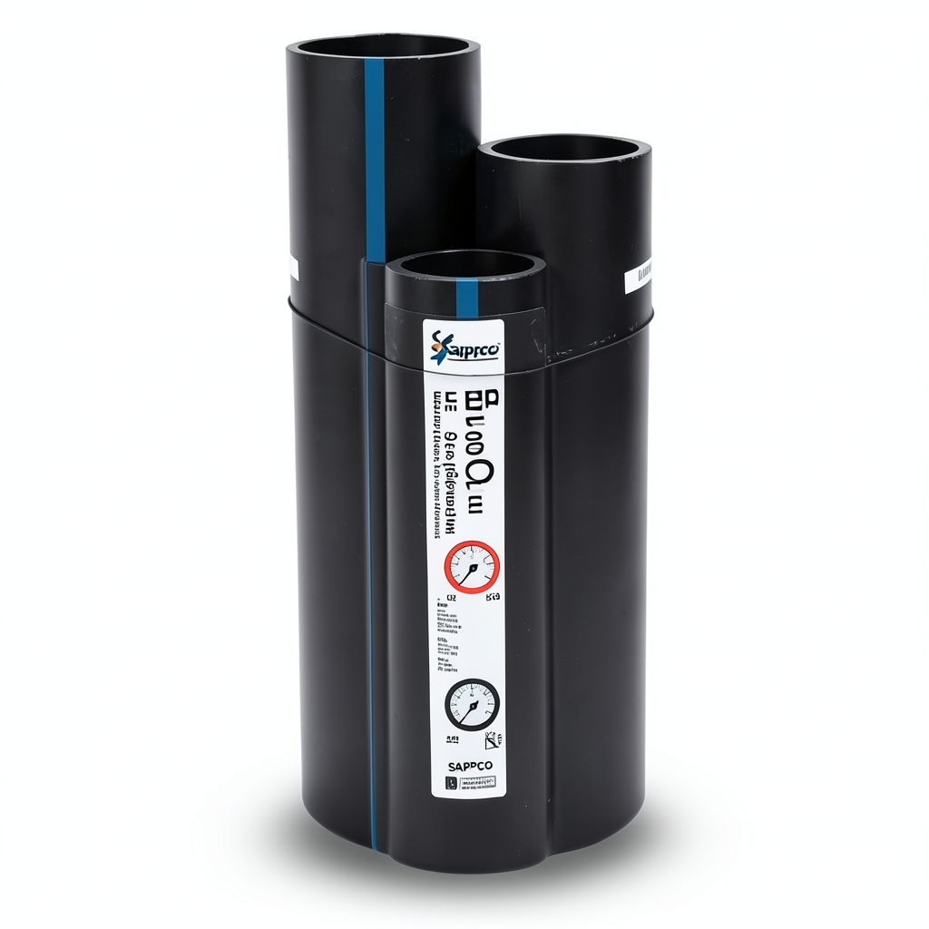 مواسير HDPE سابكو PE 100 قطر خارجي 110 مم سماكة 6.6 مم لون اسود | سابكو