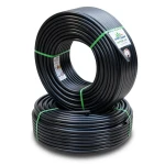 أنابيب HDPE PE 100 ضغط 10 بار قطر خارجي 90 مم سمك 5.4 مم لون أسود | نيبروبلاست