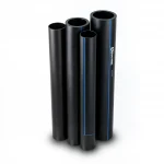 مواسير HDPE  نيبروبلاست PE 100 ضغط 6 بار قطر خارجي 450 مم سمك 16.4 مم لون اسود