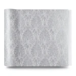 Italian Wallpaper Classic Design 10m x 1.06m, Gray