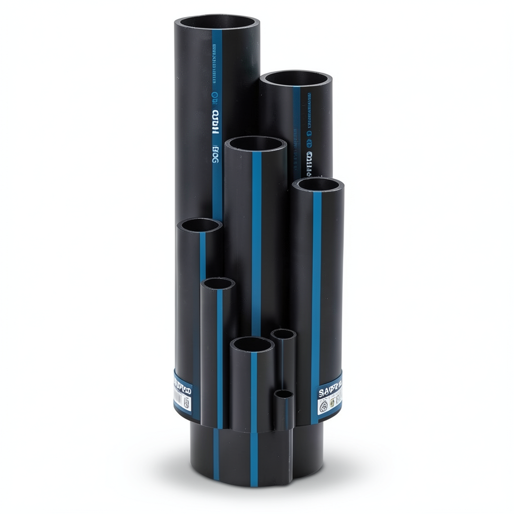 Sappco HDPE Pipe PE 100 Size OD 250 mm Thickness 14.8 mm Black | SAPPCO