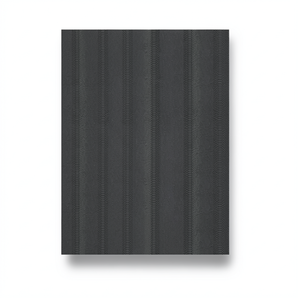 Italian Wallpaper Dark Gray Color Striped Design, Size 10mx0.70m, Model RC18099