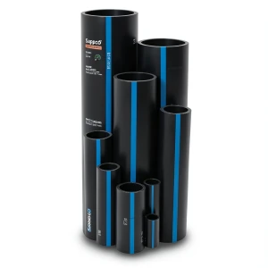 Sappco HDPE Pipe PE 100 Size OD 400 mm Thickness 23.7 mm Black | SAPPCO