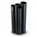 مواسير HDPE  نيبروبلاست PE 100 ضغط 6 بار قطر خارجي 630 مم سمك 22.9 مم لون اسود