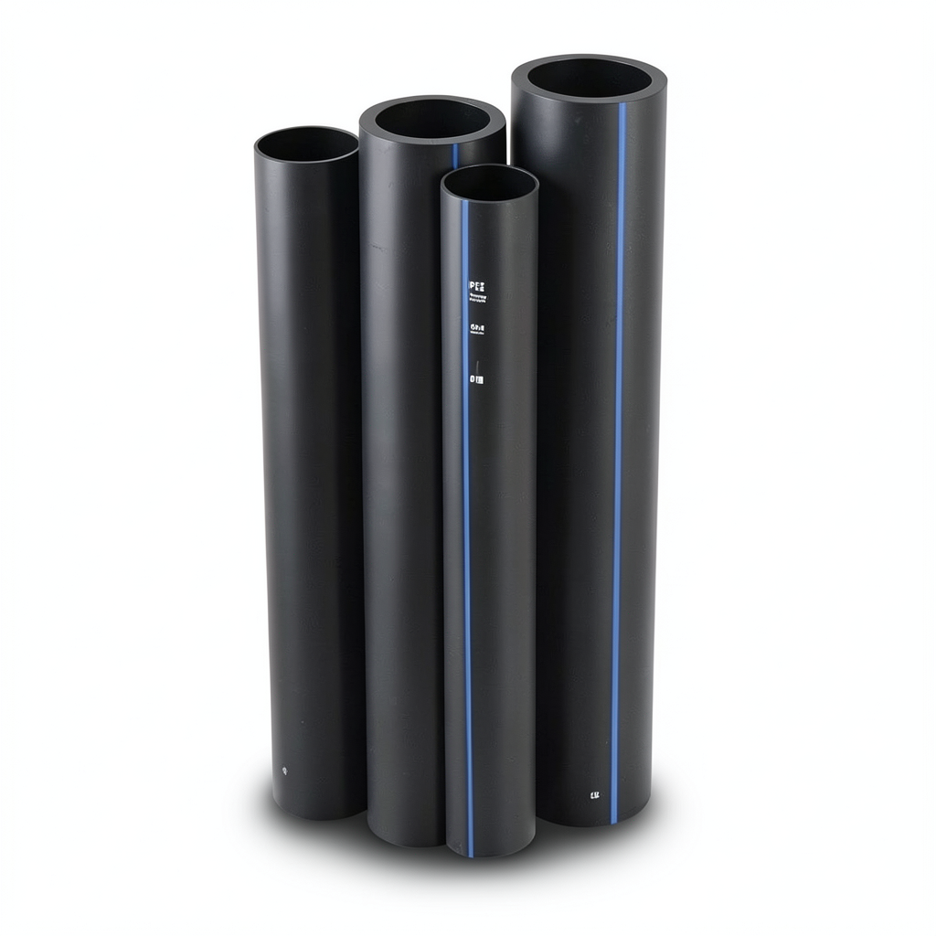 أنابيب HDPE نيبروبلاست PE 100 ضغط 10 بار قطر خارجي 160 مم سمك 9.5 مم لون أسود | نيبروبلاست