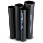 أنابيب HDPE PE 100 ضغط 10 بار قطر خارجي 180 مم سمك 10.7 مم لون أسود | نيبروبلاست