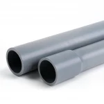 انابيب UPVC لانظمة الصرف الصحي الوطني  ضغط 8 بار  قطر خارجي 50 مم سمك 2.0 مم لون رمادي