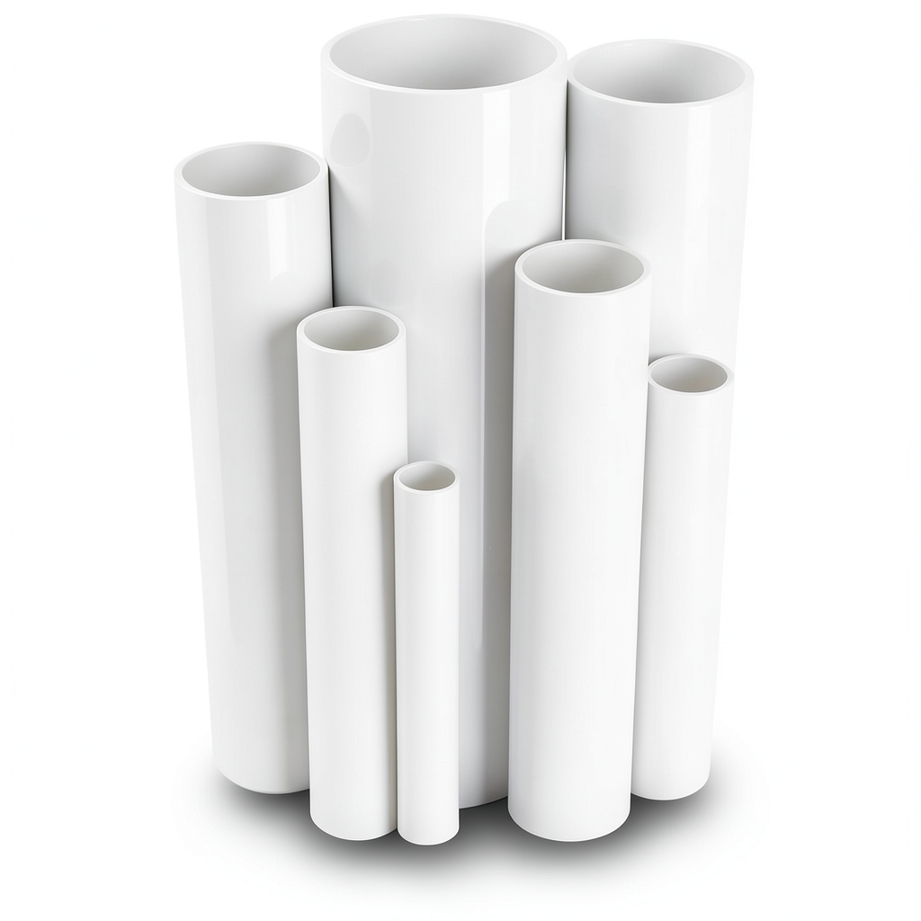 UPVC Pipes Nominal Pressure 13.8 Bar Size 6 Inch Thickness 8.03 mm White