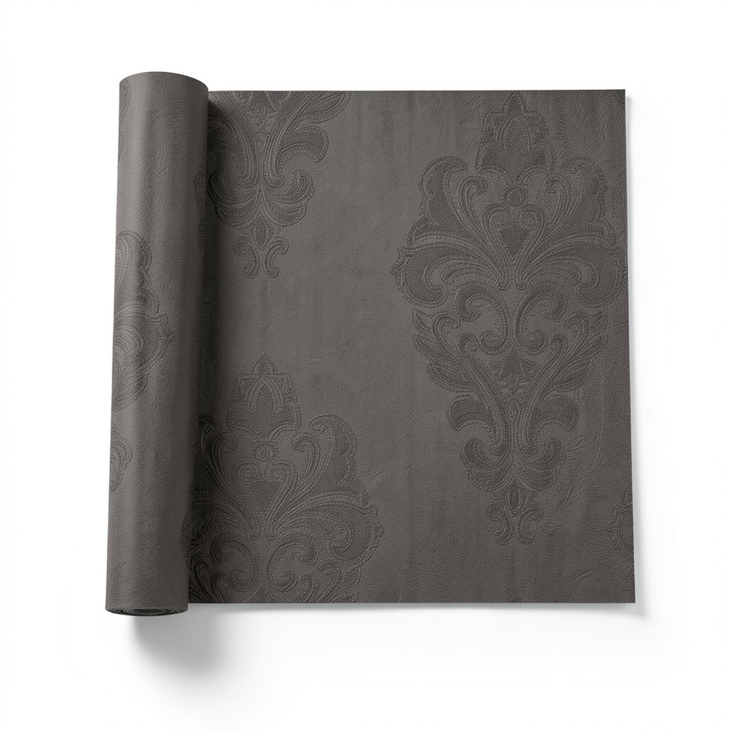 ورق حائط ايطالي تصميم كلاسيك 10 م×1.06م بيج غامق، موديل 44401