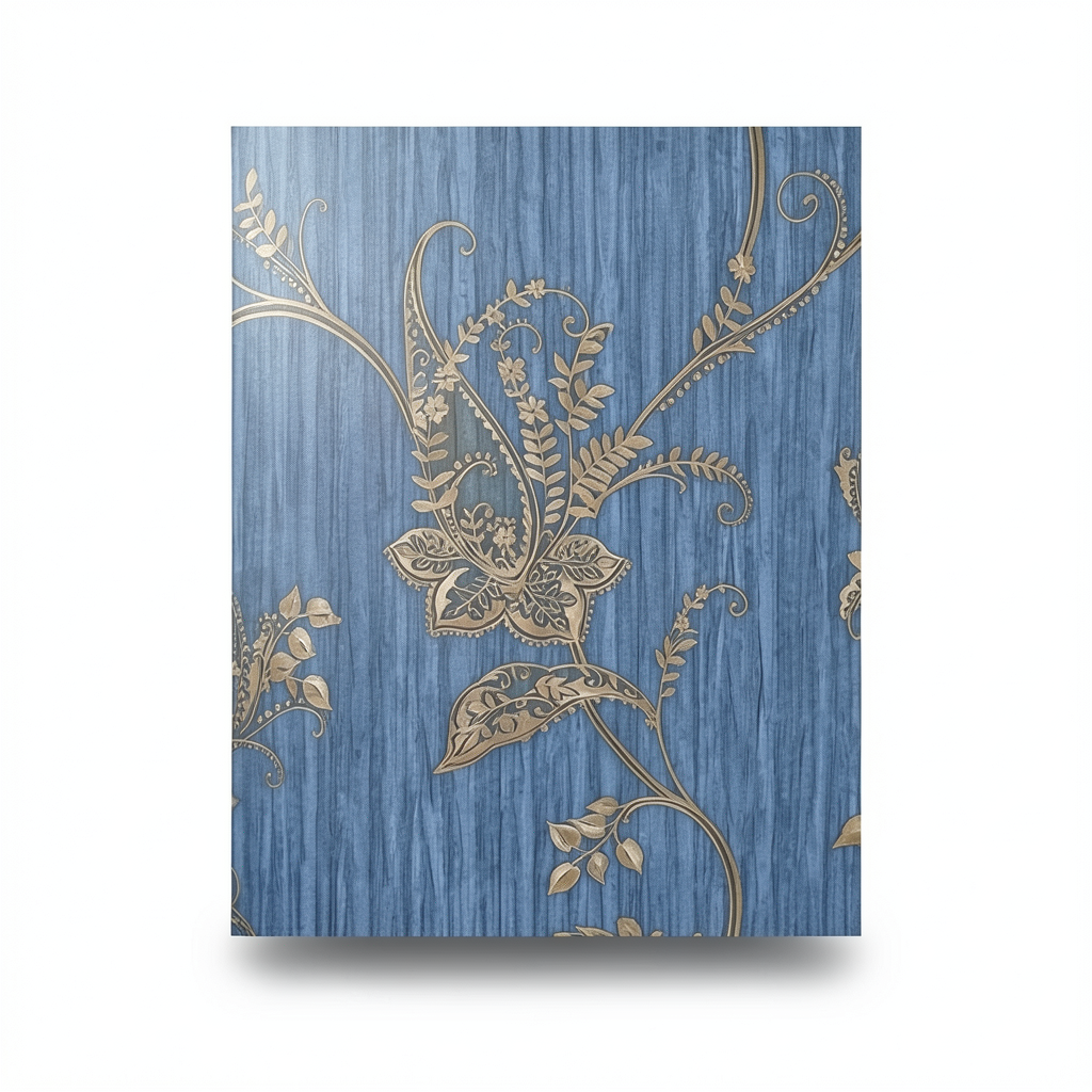 Italian Wallpaper 10m x 1.06m Blue, Model 4772
