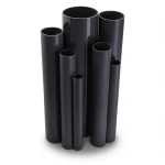 مواسير UPVC مقاس 6 إنش سمك 9.91 مم ضغط 17.2 بار لون اسود
