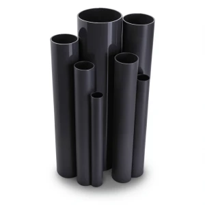 مواسير UPVC مقاس 6 إنش سمك 9.91 مم ضغط 17.2 بار لون اسود