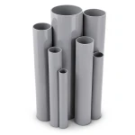 مواسير UPVC مقاس 8 إنش ضغط 8.6 بار سمك 6.73 مم لون رمادي