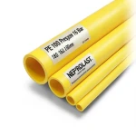 أنابيب HDPE PE 100 ضغط 16 بار قطر 180 مم سمك 16.4 مم لون أصفر | نيبروبلاست