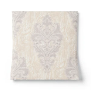 Italian Wallpaper Classic Design 10m x 1.06m Pale Beige, Model 44408