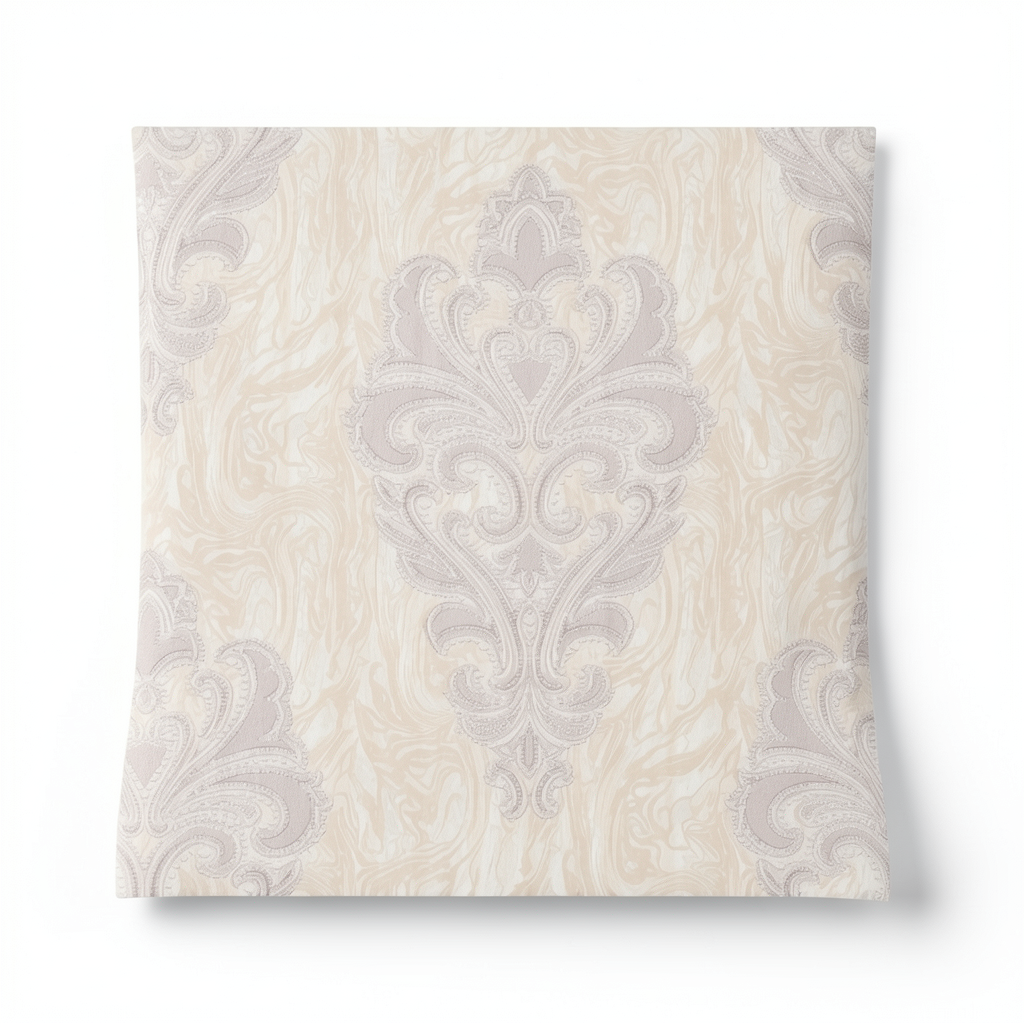 Italian Wallpaper Classic Design 10m x 1.06m Pale Beige, Model 44408
