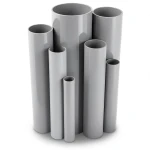 مواسير UPVC ضغط 6.9 بار مقاس 8 إنش سمك 5.33 مم لون رمادي