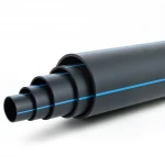 أنابيب بلاستيك HDPE ضغط  10 بار [PE 100] قطر خارجي 315 مم  SDR 17  لون اسود مع خط ازرق | شركة المنى
