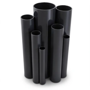 UPVC Pipes 6.9 Bar Pressure 8 Inch Size 5.33 mm Thickness Black Color