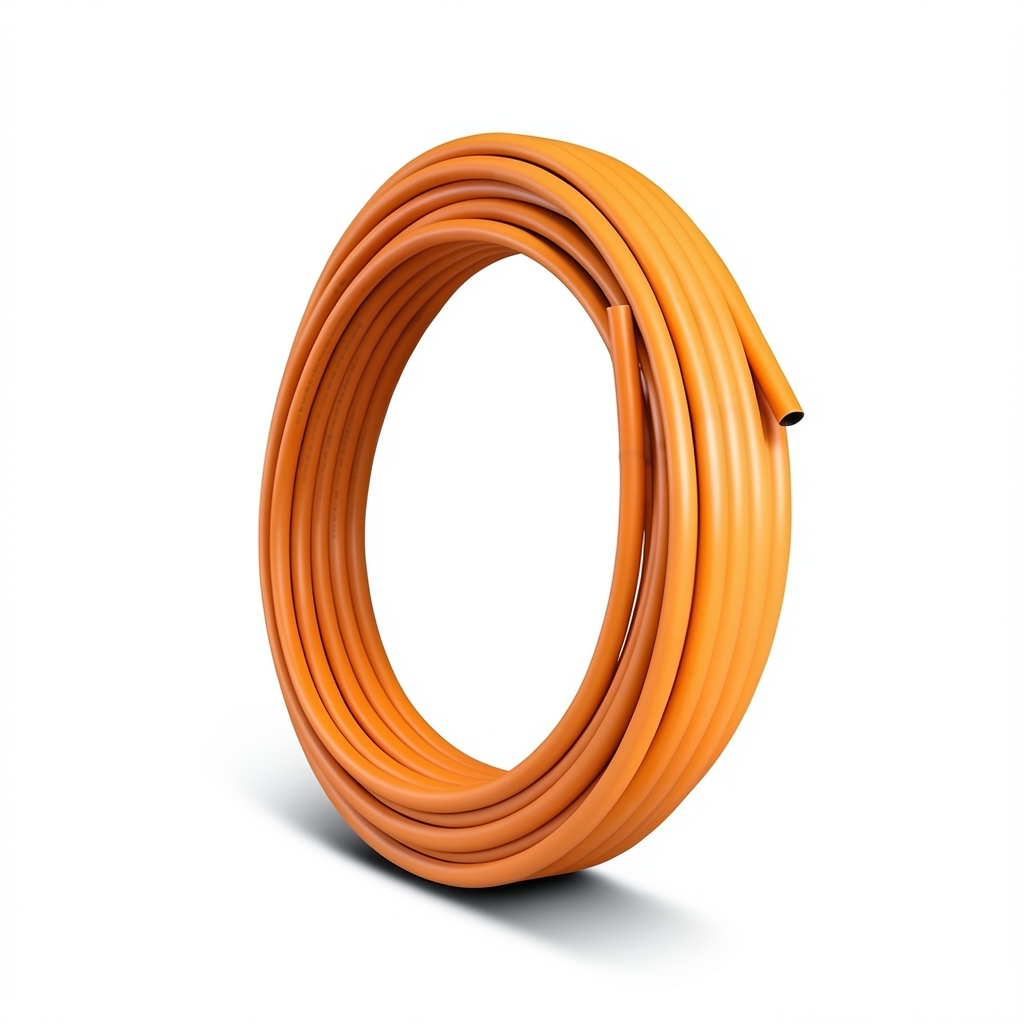 HDPE Coil Pipe Nominal Pressure 6 Bar PE 100, 20 mm OD, 2.3 mm Thickness, Orange