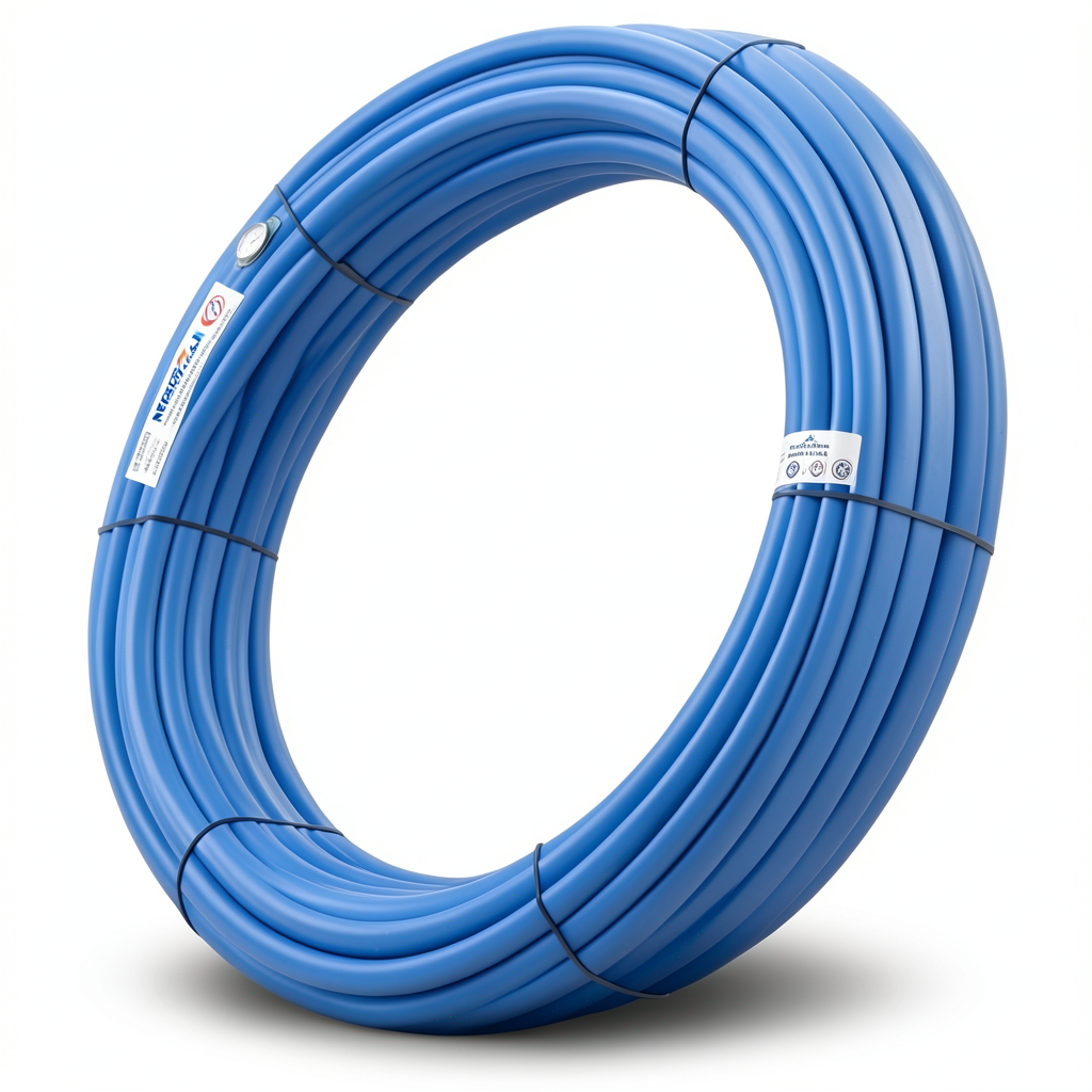 أنابيب HDPE PE 100 ضغط 10 بار قطر خارجي 50 مم سمك 3 مم لون أزرق | نيبروبلاست