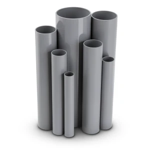 UPVC Pipes 13.8 Bar Pressure 8 Inch Size 10.41 mm Thickness Gray