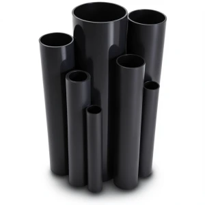مواسير UPVC مقاس 8 إنش سمك 10.41 مم ضغط 13.8 بار لون اسود
