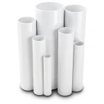 مواسير UPVC مقاس 8 إنش سمك 12.90 مم ضغط 17.2 بار لون أبيض