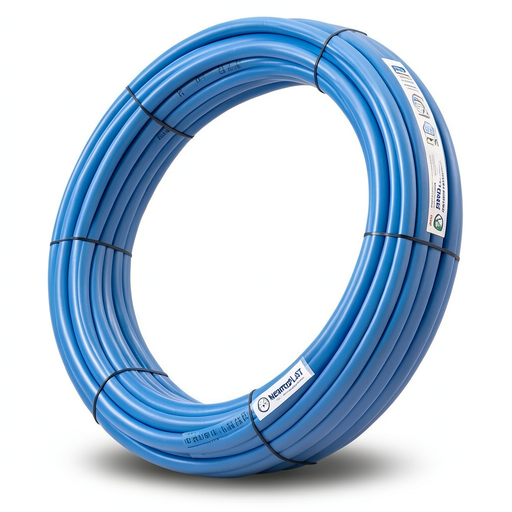 أنابيب HDPE نيبروبلاست PE 100 ضغط 10 بار قطر خارجي 90 مم سمك 5.4 مم لون أزرق | نيبروبلاست