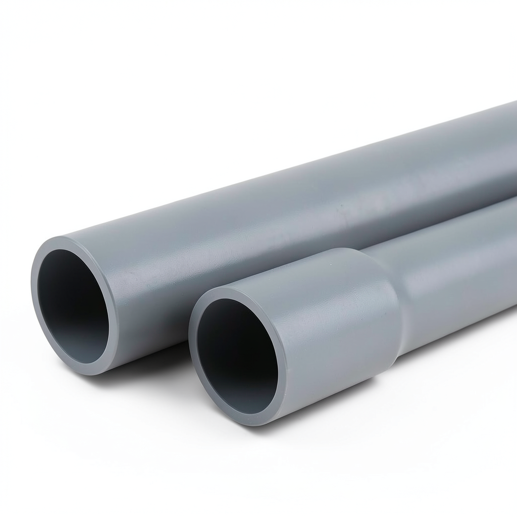 UPVC Pipes Nominal Pressure 6 Bar Outer Diameter 560 mm Thickness 16.40 mm Gray