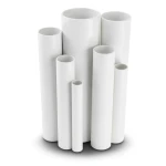 مواسير UPVC ضغط اسمي 13.8 بار مقاس 6 إنش سمك 8.03 مم لون أبيض