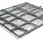 Hot Rolled (Black) Steel Expanded Metal Mesh   Thickness 1.8 mm Width 2.44  meter Length 4 meter | Bait Al Tatawor Company