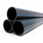 مواسير HDPE نيبروبلاست PE 100 ضغط 12.5 بار قطر خارجي 140 مم سمك 10.3 مم لون اسود