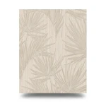 Italian Wall Covering Leaf Pattern 10m x 0.53m Beige