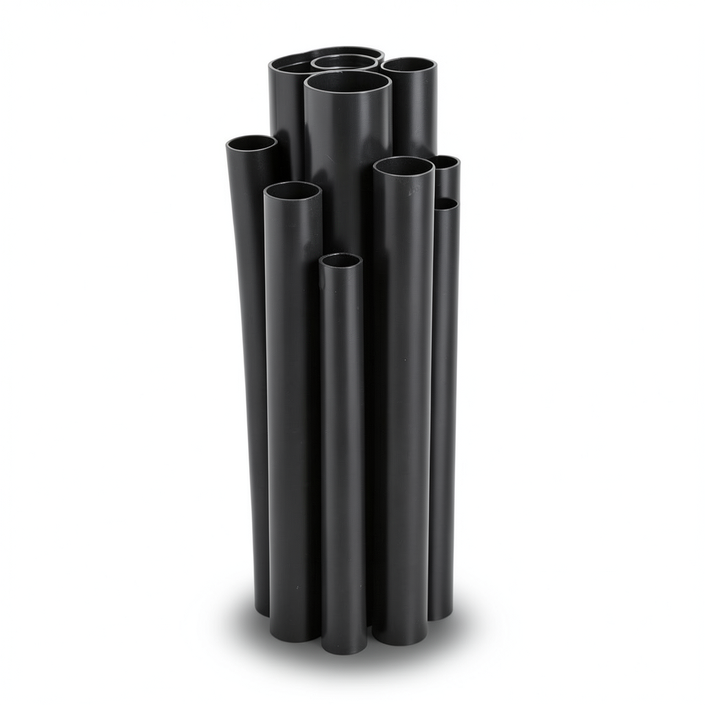 مواسير UPVC مقاس 6 إنش سمك 9.91 مم ضغط 17.2 بار لون اسود