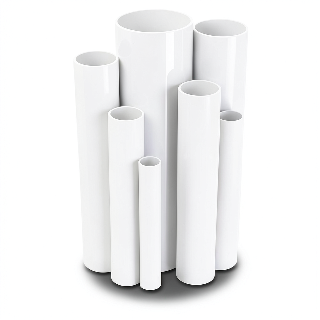UPVC Pipes 8 inch Thickness 6.73 mm Pressure 8.6 Bar White